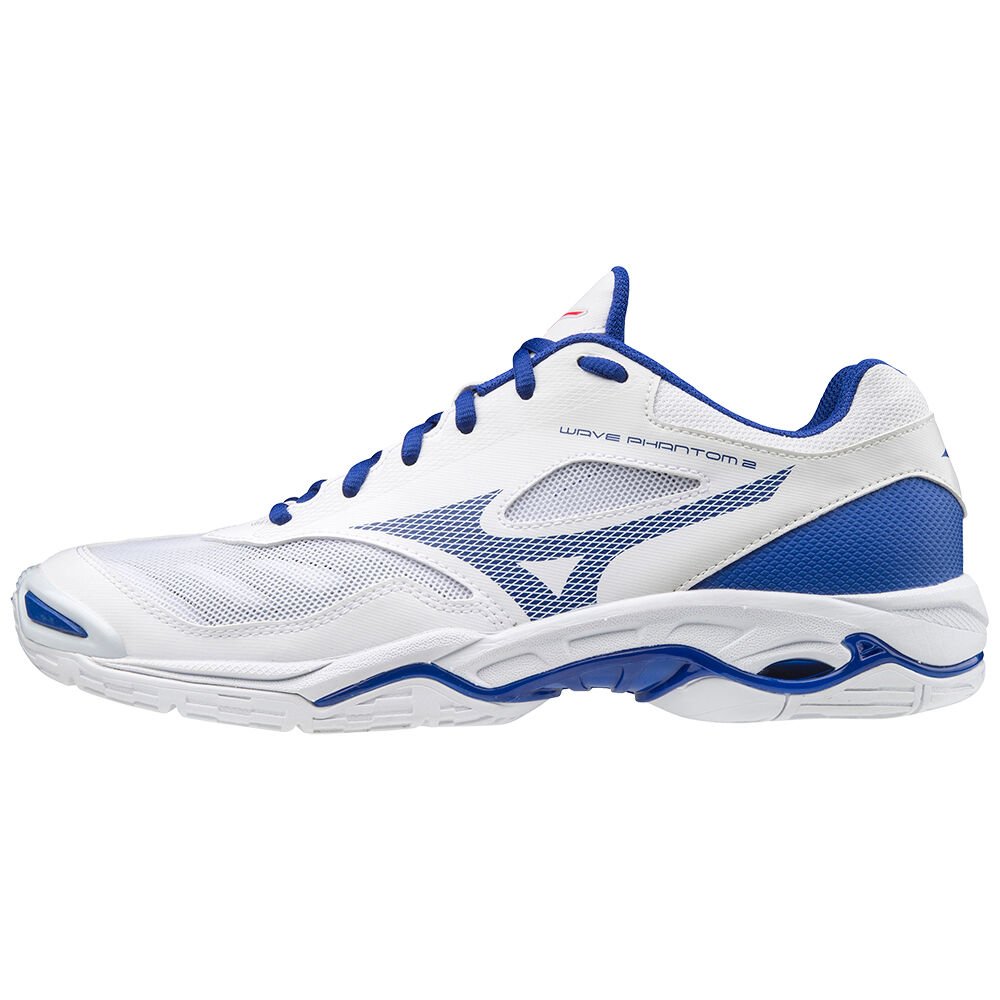 Scarpe Da Pallamano Mizuno Wave Phantom 2 Donna - Bianche/Blu/Rosa - 20697-BFAJ